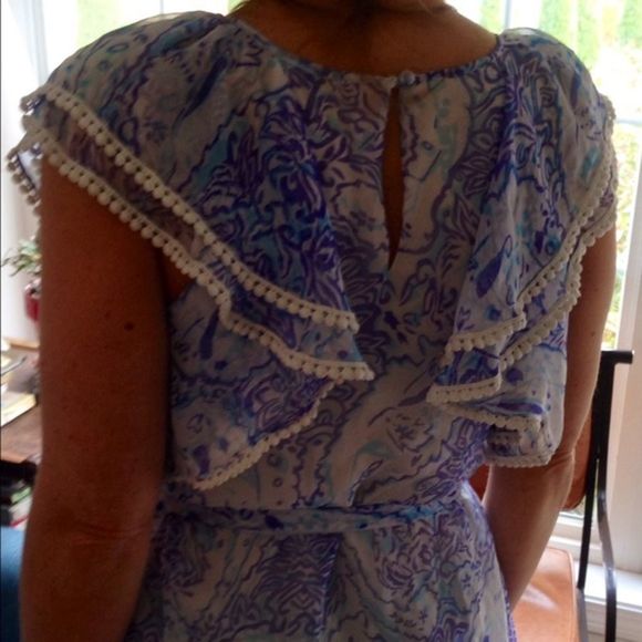 Collective Concept Shirt Womens Vintage Blue White Size Small - Picture 2 of 4